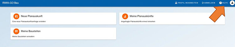 Screenshot aus dem Riwago-Portal mit Benutzeroberfläche und Anmeldemaske
